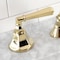 Kingston Brass KSK4302HLTR Transfer Valve Set For Roman Tub Filler, Polished Brass KSK4302HLTR - alternate 2